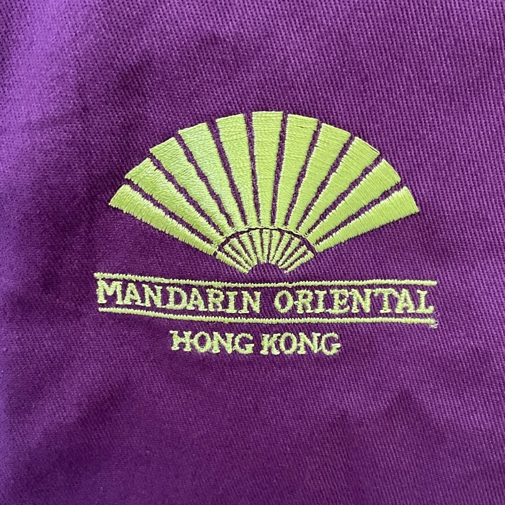 Mandarin Oriental Hong Kong Garment Bag Purple